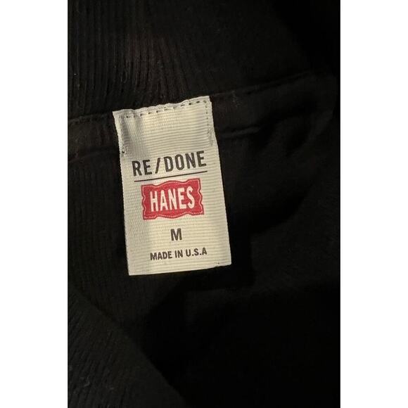 RE/DONE  X Hanes 60s Mock Neck Long Sleeve Tee Size Medium - Picture 4 of 6